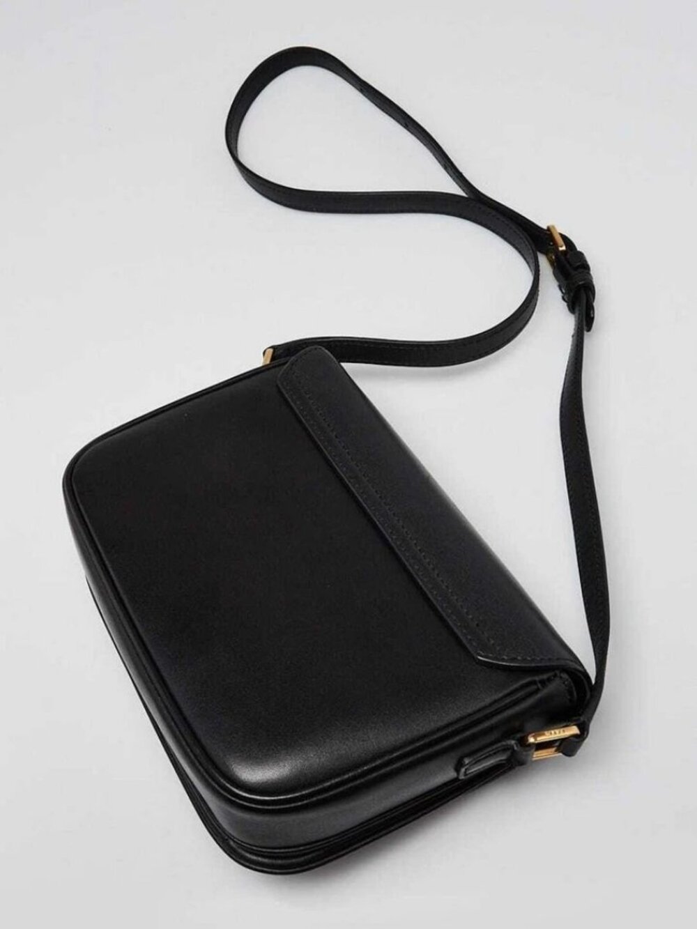 Celine Black Smooth Leather Small Pampille C Flap Bag - Picture 3 of 12